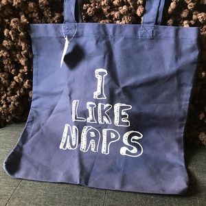 NWT - “I Like Naps” Tote Bag